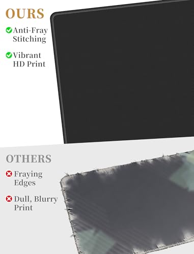 NiHome Playmat Compatible with MTG Magic The Gathering, Solid Black | 24 x 14 Inch - Non-Slip Rubber Base, Stitched Edges, Card Zones & Protective Storage Sleeve