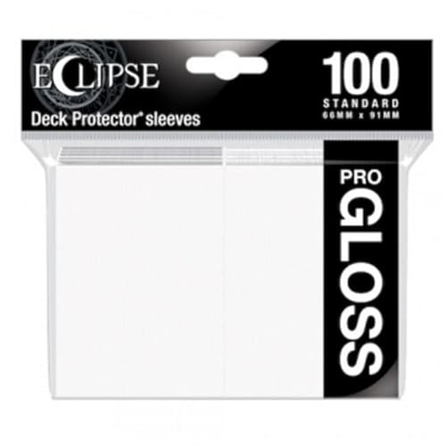 Ultra Pro 88-15600 Eclipse Gloss Standard Sleeves (100 Pack) -Arctic White - color: Arctic White