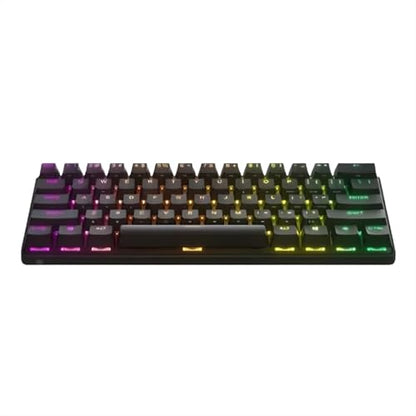 SteelSeries Apex Pro Mini Wireless Gaming Keyboard, 60% Form Factor, Quantum 2.0 Wireless, English Layout, OmniPoint 2.0 Switch, 2-in-1 Action Key, Black