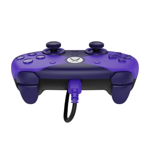 Hyperkin The Competitor Wired Controller for XBOX Series X|S, XBOX One & PC with Hall Effect Joysticks & Impulse Triggers; Symmetrical Layout & Precision D-Pad - Officially Licensed XBOX - Murasaki - color: 퍼플.