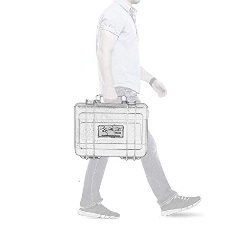 10" Small Hard Case with Customizable Foam Insert, 10.8x8.6x3.7 - Watertight Airtight Crush-Resistant Case for Pistol, Camera, Microphone & Electronics - size: Inner 9.8‘’ x 7.3'' x 3.3"