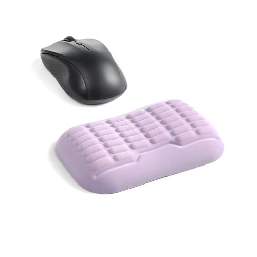 UnivoColors Ergonomic Mouse Wrist Rest,Latest 3.0 Wave Curve Design,High-Resilience Memory Foam Non-Slip Base,Reduces Wrist Fatigue,Ideal for Office Gaming & Long Hours of Use(Lavender) - color: Lavender, style: Mouse Wrist Pad
