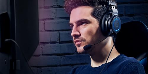 Audio Technica ATH-G1 Wired Gaming Headset Black with an Additional 1 Year Extended Amber Protection (2020)