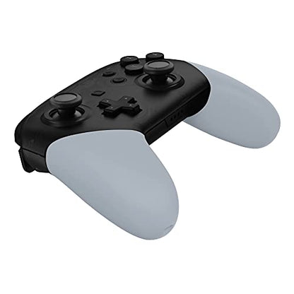 eXtremeRate New Hope Gray Replacement Handle Grips for Nintendo Switch Pro Controller, DIY Custom Hand Grip Shell for Nintendo Switch Pro Controller - Controller NOT Included - color: New Hope Gray