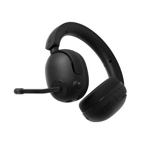 Sony INZONE H5 Wireless Over-Ear Gaming Headset PS5 Headphones, Black | Plug & Play, Personalized 360 Spatial Sound, For PC/PS5/Console, 28 Hr Battery, 2.4Ghz Wireless and 3.5mm Audio Jack - color: Black