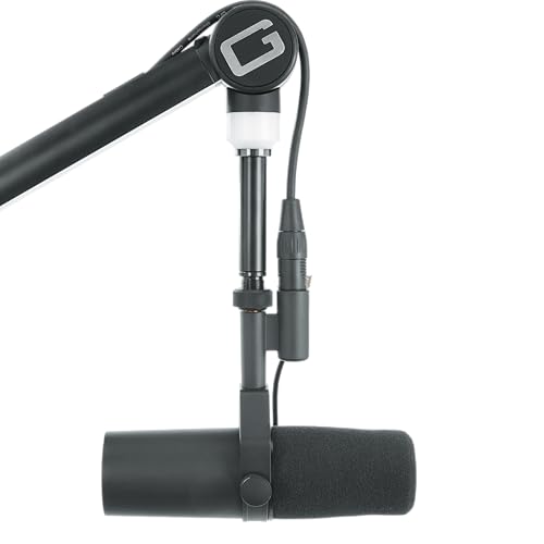Gator Frameworks Professional Desktop Broadcast/Podcast Microphone Boom Stand with On-Air Indicator Light, Blue,Violet, & Red (GFWMICBCBM4000) - style: 4000 Series