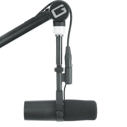 Gator Frameworks Professional Desktop Broadcast/Podcast Microphone Boom Stand with On-Air Indicator Light, Blue,Violet, & Red (GFWMICBCBM4000) - style: 4000 Series