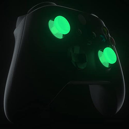 eXtremeRate for Xbox Series X/S Thumbsticks, Replacement Joysticks Repair Kit for Xbox One S/X Controller, Custom Analog Stick Buttons for Xbox One Elite Controller - Glow in Dark - Green - color: Glow in Dark - Green