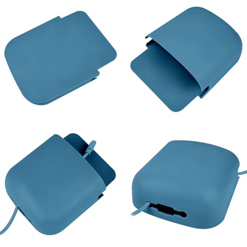 4 Pcs Remote Control Holder Wall Mount,Self Adhesive Remote Holder,Hole-Free Wall Pen Holder Storage Accessories for Home Office School (Yellow/Blue) - color: Yellow/Blue