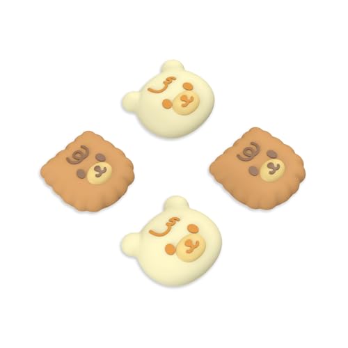 PlayVital Thumb Grip Caps for Xbox Series S/X, Xbox One, Elite Series 2 Controller, Cute Joystick Caps for ps5/EDGE/ps4, Thumbstick Cover for Switch 2 Pro/Switch Pro Controller - Cute Bear - color: Cute Bear