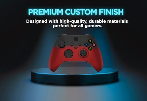 Stealth Controllers Wireless Controller for Xbox Series S, Xbox Series X, Xbox One - Soft Touch Feel - Custom Series S/X Controller (Red Shadow) - color: Red Shadow
