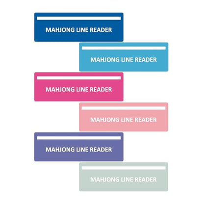 6 Pack Mahjong Line Finder,Line Reader, Easy Guide for Beginners, Durable Mahjong Helper for Family and Friends