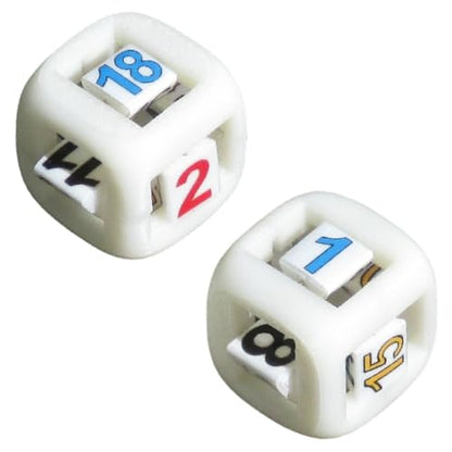 FarkleX™ – Innovative Dice for Farkle Games | 2 Advanced Multi-Surface Dice (1–18) | Fast-Paced Push-Your-Luck Game | Travel-Friendly Strategy Dice Game for Family & Adults