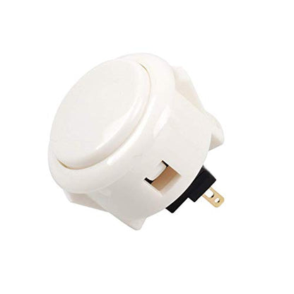 Sanwa 2 pcs OBSF-30 Original Push Button 30mm - for Arcade Jamma Video Game & Arcade Joystick Games Console (White) S@NWA - color: White