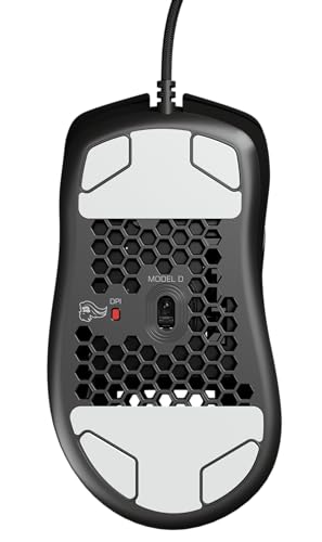 Glorious Model D Wired Gaming Mouse - 68g Superlight Honeycomb Design, RGB, Ergonomic, Pixart 3360 Sensor, Omron Switches, PTFE Feet, 6 Buttons - Matte Black - color: Matte Black, style: Model D (Ergonomic)