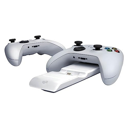 PDP Metavolt Dual Charging Station Xbox Series X|S, Xbox One Controllers | Charges 2 Controllers, Magnetic Docking, Up to 20 Hours Per Charge, LED Charging Indicator Lights, Xbox Licensed, White