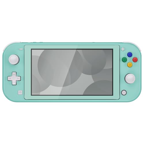 eXtremeRate Misty Green DIY Replacement Shell for Nintendo Switch Lite, NSL Handheld Controller Housing w/Screen Protector, Custom Case Cover for Nintendo Switch Lite - color: Misty Green