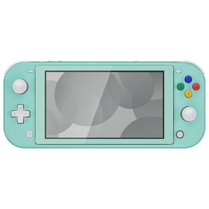 eXtremeRate Misty Green DIY Replacement Shell for Nintendo Switch Lite, NSL Handheld Controller Housing w/Screen Protector, Custom Case Cover for Nintendo Switch Lite - color: Misty Green
