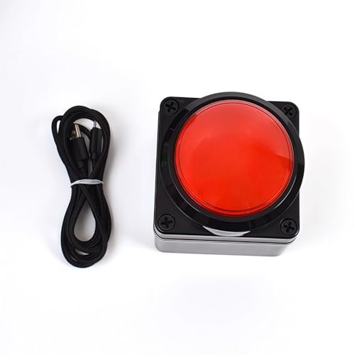 Programmable USB Macro Enter Keyboard, Major Policy Decision Button, One Handed Operation Setting, Enter Game PC Switch Control Keyboard(Red) - color: Space