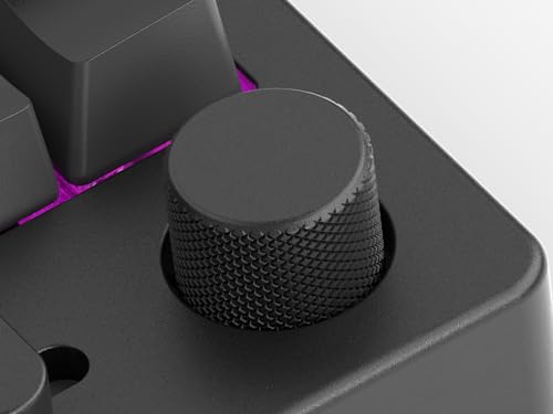 GLORIOUS GMMK Macro Pad - Black Mechanical Numpad - 10 Key USB Keypad - Hotswap, Programmable Volume Knob, RGB Backlit, Wired & Wireless Bluetooth- Gaming Keyboard Number Pad - color: Black Slate