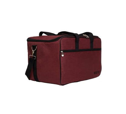 Board Game Bag - [Backpack/Shoulder Strap/Luggage Slip] - Padded Board Game Carrier (Ruby Red) - color: Ruby Red