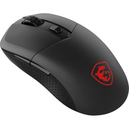 msi Versa 300 W Gaming Mouse, 8000 DPI, 30M+ Clicks Kailh Switch, Optical Sensor, Ergonomic Ambitextrous Hand Design, RGB Light