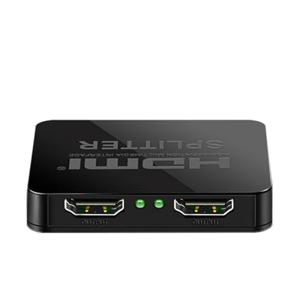 HDMI Splitter 1 in 2 Out [with USB Cable] 4K 1x2 HDMI Splitter Repeat/Mirror Screen Only (Not Extend), 1 Source Extend to 2 Display Devices