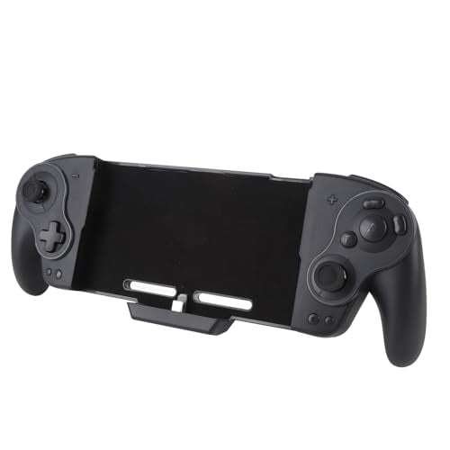 ASHATA Wireless Joypad for Pro Controller Compatible with OLED One Piece Joypad with Mechanical Keys RGB Lighting Adjustable Vibration for OLED Gaming (Black) - color: Black