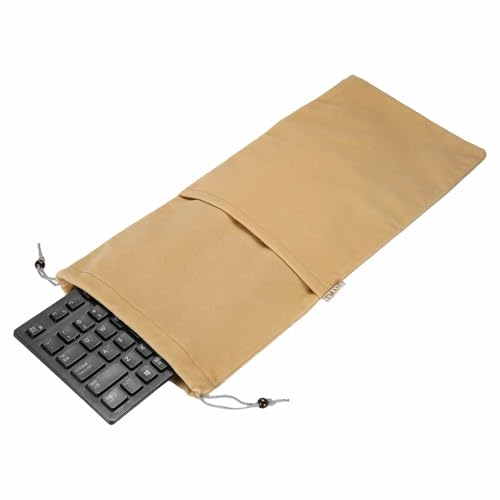 Keyboard Sleeve Cover 108 Keys Keyboards Portable Case (19.7" x 7.5", Brown) - Dustproof, Waterproof for Wireless Mechanical Keyboards - color: Brown, size: 19.7" x 7.5"