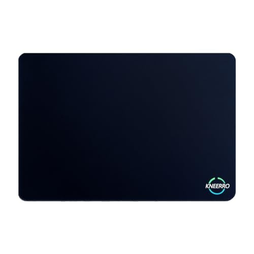 Glass Mouse Pad Gaming - Professional Esport Tempered Glasspad Micro-Etched Surface for Top Control and Speed,Hard Mousepad Blue L - color: Blue, size: 13.8L x 10.2W inches