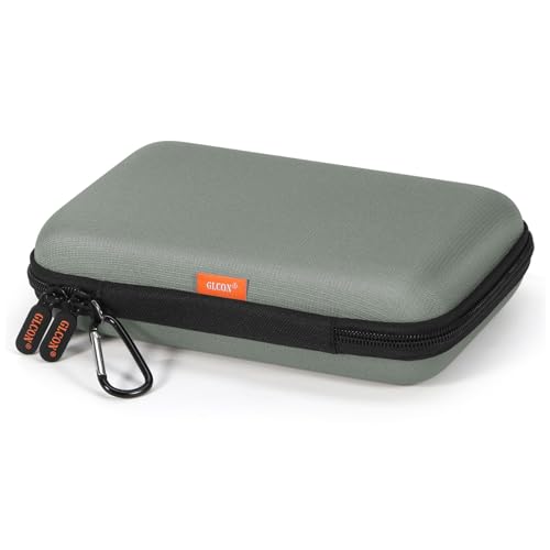 Gray-Green Hard Shell Carrying Case for External Hard Drive,Travel Case | Hard Disk, Power Bank, Charger, Cable, Cell Phone, Electronic Accessories, Larger Capacity Storage Pouch ,Shockproof - color: Gray-Green