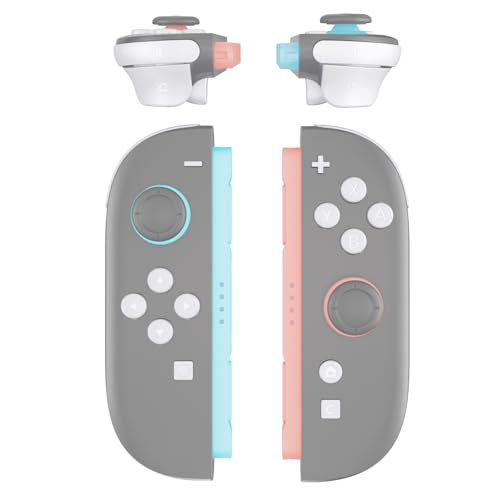 eXtremeRate DIY Replacement Full Set Buttons for Joycon 2, Custom ABXY Direction Keys Dpad + - C Home Capture Release L R ZR ZL Trigger Buttons for Nintendo Switch 2 Controller - White - color: White