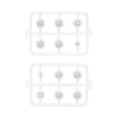 eXtremeRate Replacement Two-Tone Jelly Buttons for JoyCon, New Hope Gray & Clear w/Symbols Custom Controller ABXY Direction Home Capture + - Keys, Action Face Button for Nintendo Switch & Switch OLED - color: New Hope Gray & Clear