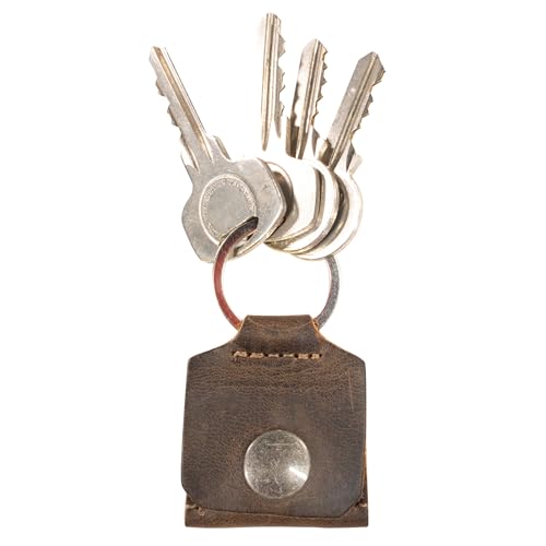 Hide & Drink Rustic Leather Switch Cartridge Game Keychain/SD Card/Guitar Pick Holder Handmade (Bourbon Brown) - color: Bourbon Brown