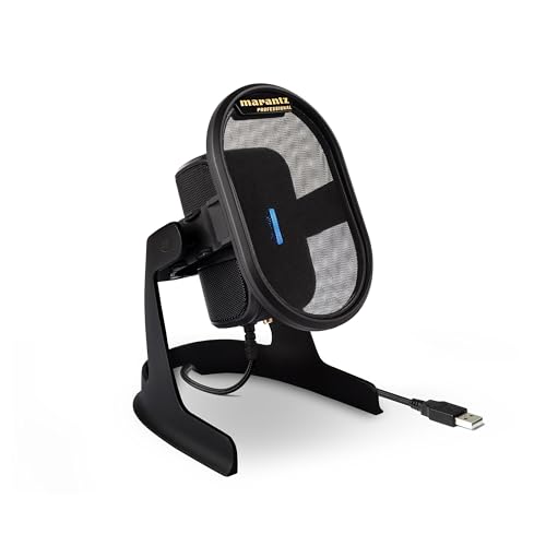 Marantz Professional Umpire - USB Microphone for Recording, Podcasting, Streaming and Gaming with Desktop Stand, Pop Filter and Shockmount, Black - style: USB Mic w/ Desktop Stand