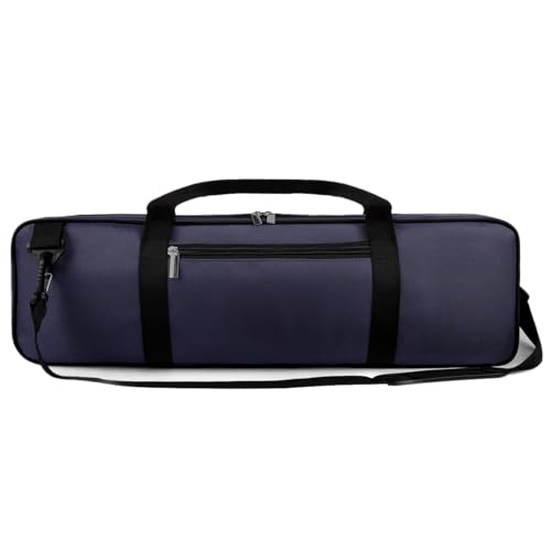 LEAP Chess Bag Only for Chess Sets Convenient Carrying Bag with Four Store Part for Roll-up Chess Board Chess Pieces Chess Clock, as Replacement of Chess Sets Great for Traveling or Camping (Blue) - color: Blue