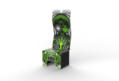 Vault- TCG/MTG 100+ Card Color Combo Deck Box (Green/White) - color: Green/White