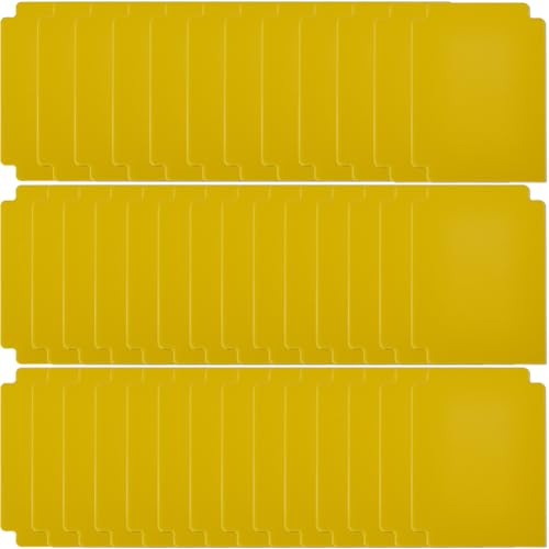 CRASPIRE Trading Card Dividers Yellow Card Separator Card Sorting Tray Plastic Card Dividers Board Game Card Separator Card Deck Box Dividers for Game Organizer Storage 40sheets 2.75 x 3.7 Inch - style: 40Pcs Yellow