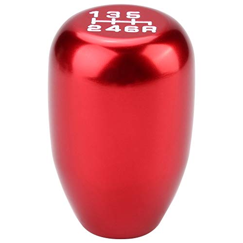 Dweekiy Weighted Metal Shift Knob (157g) 6-Speed Universal Manual for Real Car & Sim Racing, Red Gear Shift Head Shifter - Ergonomic Grip, Fits G29/G920 - color: Red