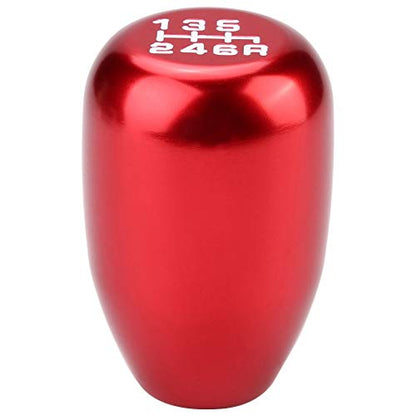 Dweekiy Weighted Metal Shift Knob (157g) 6-Speed Universal Manual for Real Car & Sim Racing, Red Gear Shift Head Shifter - Ergonomic Grip, Fits G29/G920 - color: Red