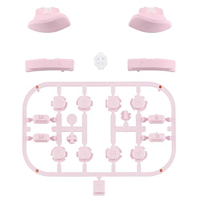 eXtremeRate DIY Full Set Buttons for Nintendo Switch & Switch OLED, Replacement Buttons for JoyCon, ABXY Direction Keys SR SL L R ZR ZL + - Home Capture Trigger Buttons Springs - Cherry Blossoms Pink - color: Cherry Blossoms Pink