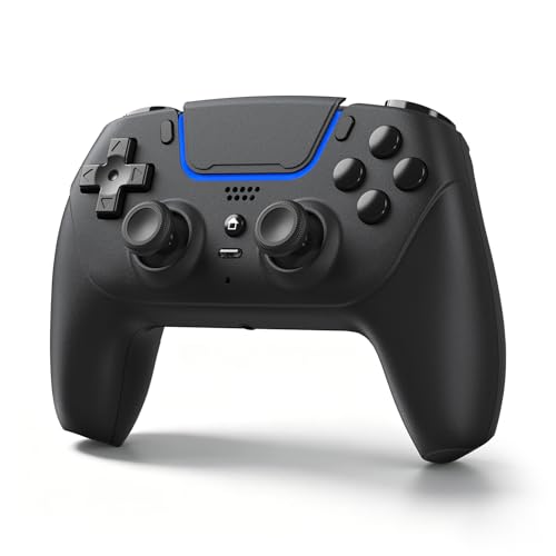 Choopp Wireless Controller Compatible with PS5/Pro/Slim/PC | Immersive Haptic Feedback, Intuitive Control, Adaptive Triggers, Ergonomic design, 3.5mm Headphone Jack, Microphone (black) - color: black