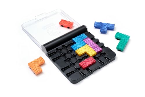 SmartGames IQ Flow – Travel Logic Sliding Puzzle Game with 120 Challenges, STEM Brain Teaser for Kids and Adults, Compact Single Player Sliding Puzzle, Ages 7+