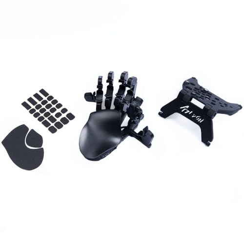 AZERON Keypad Bundle – Programmable One Handed Keypad - Hall Effect Elite Joystick and 30 Programmable Keys, Magnetic Stand and Grip Tapes (Black, Cyborg II Elite Bundle) - color: Black, size: Cyborg II Elite Bundle