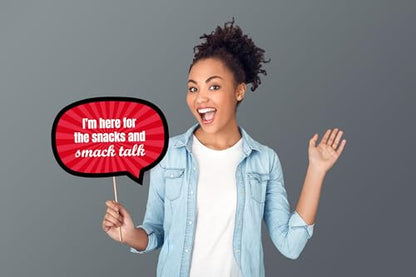 Game Night Photo Booth Props – 12 Funny Party Signs for Board Game Night, Family Party Decorations, Tabletop Party Favors