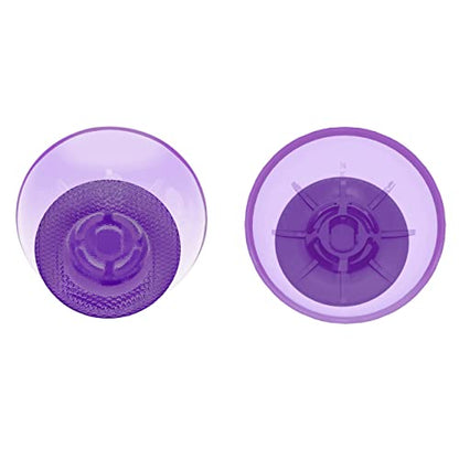 eXtremeRate Clear Atomic Purple Replacement Thumbsticks for PS5 Controller, Custom Analog Stick Joystick for PS4 Controller Universal - color: Clear Atomic Purple