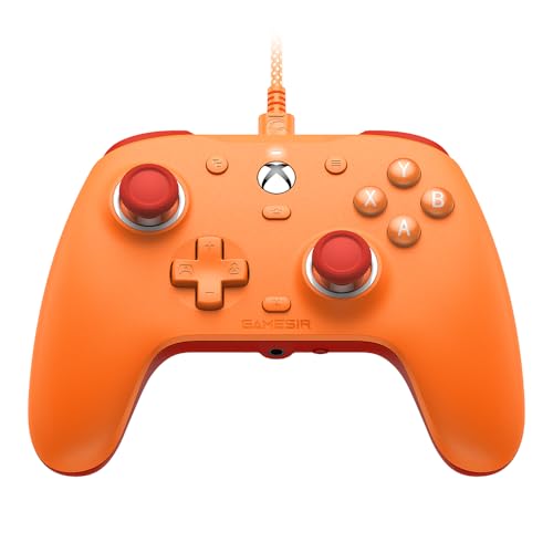 GameSir G7 SE Wired Controller for Xbox Series X|S, Xbox One & Windows 10/11, Plug and Play Gaming Gamepad with Hall Effect Joysticks/Hall Trigger, 3.5mm Audio Jack (Orange) - color: Orange