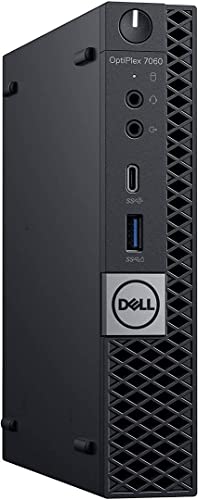 Dell Optiplex 7060 Micro MFF Desktop PC Intel i7-8700T 6-Cores 2.40GHz 32GB DDR4 New 1TB M.2 NVMe SSD WiFi BT HDMI New KB & Mouse Windows 11 Pro (Renewed) - style: 8700T/32G