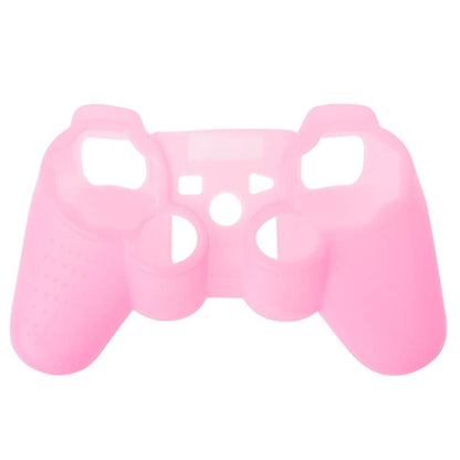 Silicone Case Soft Protective Skin Cover for PS3 Controller Gel Rubber Case Cover Replacement (Pink) - color: Pink