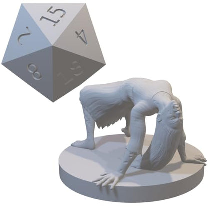 Set of 7 Zombie Undead Monster Miniatures for DND Pathfinder RPG Unpainted Resin 28mm-32mm
